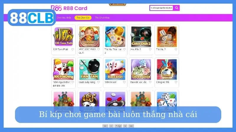 Bí kíp chơi game bài luôn thắng nhà cái