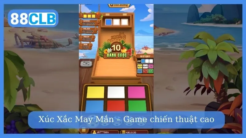 Game nổ hũ rút tiền mặt Xúc Xắc May Mắn